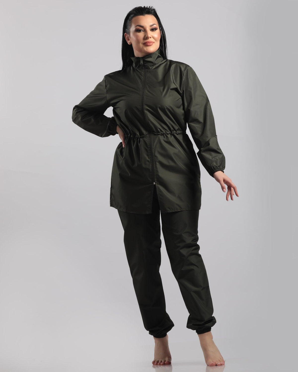 DUSKY Olive Burkini - Calm & Elegant Modest Swimwear | ETBurkini